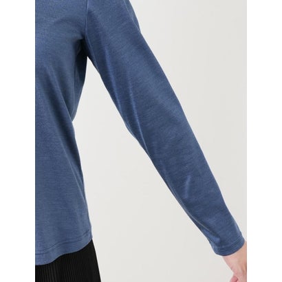 レリアン Leilian シルクタートルネックカットソー （モスグリーン）｜詳細画像