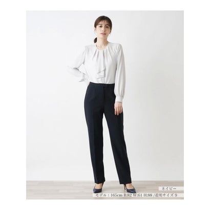 洗えるロングパンツ （チャコールグレー）｜詳細画像