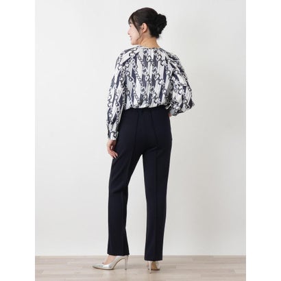 センタープレステーパードパンツ （ボルドー）｜詳細画像