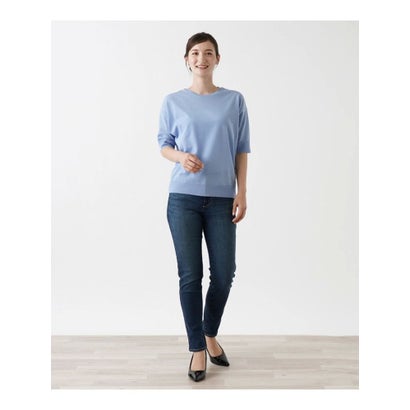 レリアン Leilian 洗えるデニムパンツ【L JEANS】 （ネイビー系）｜詳細画像