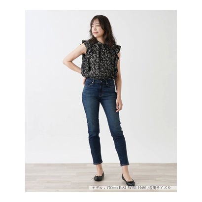 レリアン Leilian 洗えるデニムパンツ【L JEANS】 （ネイビー系）｜詳細画像