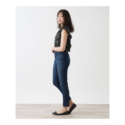 レリアン Leilian 洗えるデニムパンツ【L JEANS】 （ネイビー系）｜詳細画像