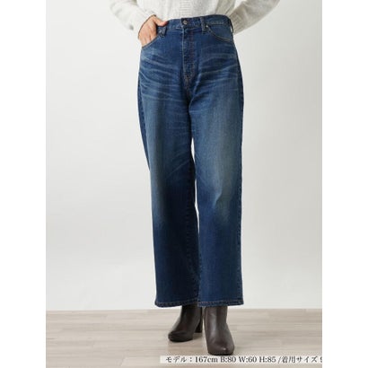 ワイドデニムパンツ【L JEANS】 （ブルー系）｜詳細画像