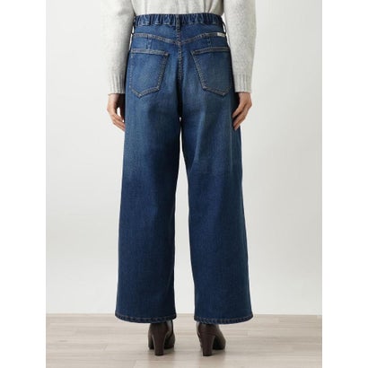 ワイドデニムパンツ【L JEANS】 （ブルー系）｜詳細画像