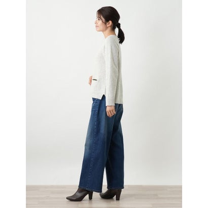 ワイドデニムパンツ【L JEANS】 （ブルー系）｜詳細画像