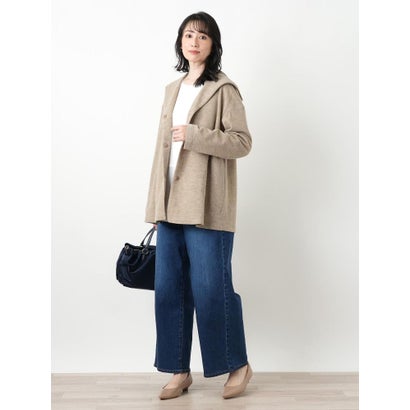 ワイドデニムパンツ【L JEANS】 （ブルー系）｜詳細画像