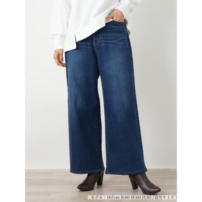 ワイドデニムパンツ【L JEANS】 （ブルー系）｜詳細画像