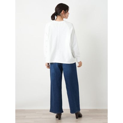 ワイドデニムパンツ【L JEANS】 （ブルー系）｜詳細画像