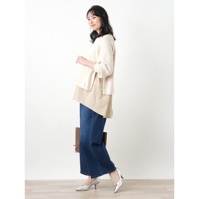 ワイドデニムパンツ【L JEANS】 （ブルー系）｜詳細画像