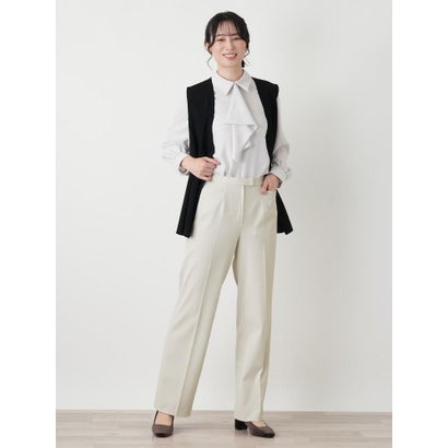 ストレッチブーツカットパンツ （ライトグレー）｜詳細画像