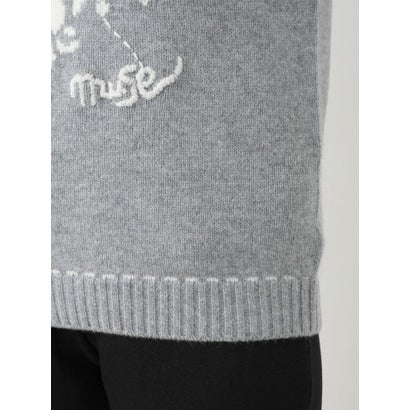 レリアン Leilian 雪柄ニットベスト【MUSE BY ROCHAS Premiere】 （ブラック）｜詳細画像