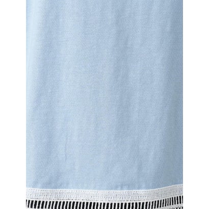 カットワークレースTシャツ-BLUBIANCO （スカイブルー）｜詳細画像