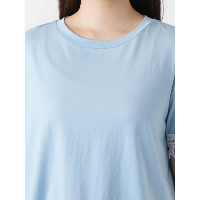 カットワークレースTシャツ-BLUBIANCO （スカイブルー）｜詳細画像