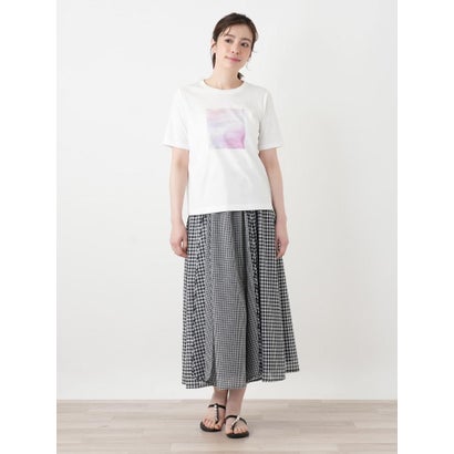 【接触冷感】プリントクルーネックTシャツ （アイボリー）｜詳細画像