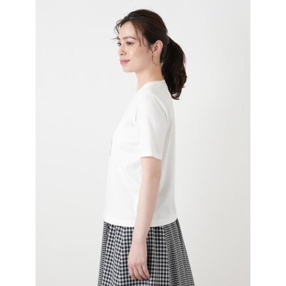 【接触冷感】プリントクルーネックTシャツ （アイボリー）｜詳細画像