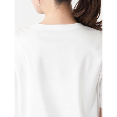 【接触冷感】プリントクルーネックTシャツ （アイボリー）｜詳細画像