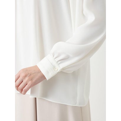 レリアン Leilian タックプリーツブラウス【ROCHAS Premiere】 （ベージュ）｜詳細画像