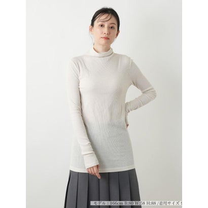 レリアン Leilian ロング丈カットソー （ベージュ）｜詳細画像
