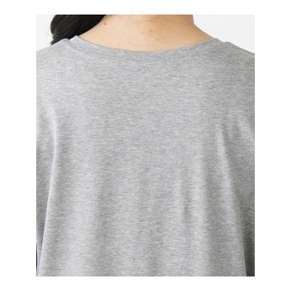 レリアン Leilian フラワーモチーフTシャツ （グレー）｜詳細画像