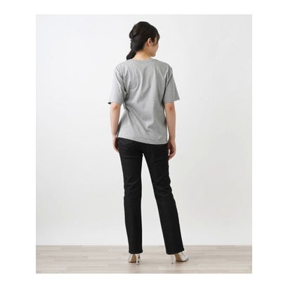 レリアン Leilian フラワーモチーフTシャツ （グレー）｜詳細画像