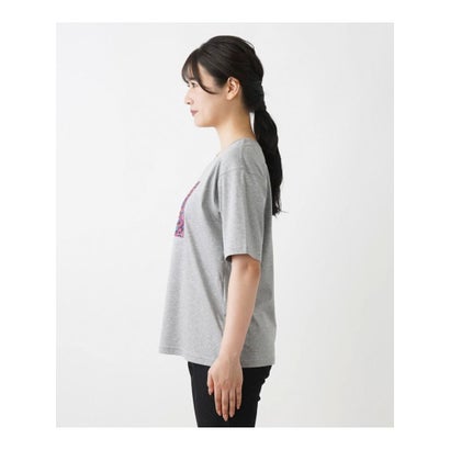 レリアン Leilian フラワーモチーフTシャツ （グレー）｜詳細画像