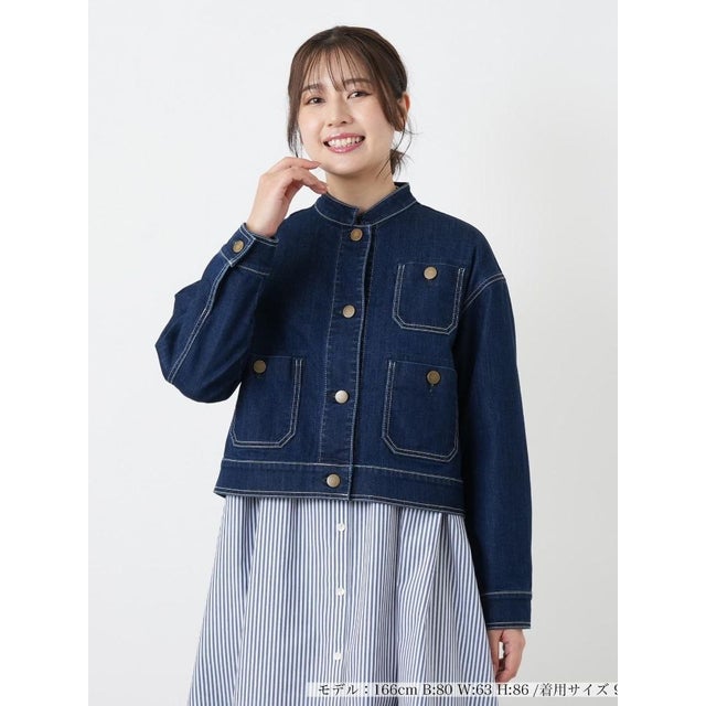 デニムジャケット【L JEANS】 （ネイビー系）