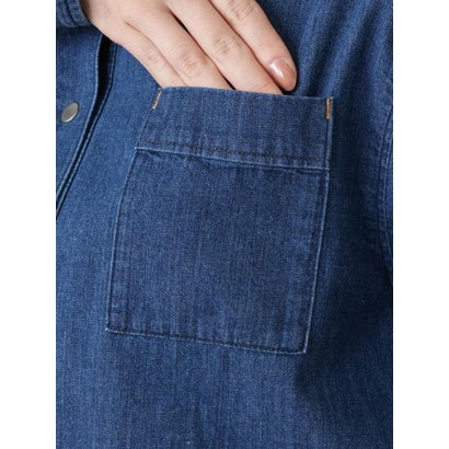 ワンポケットデニムシャツ【L JEANS】 （ブルー系）｜詳細画像