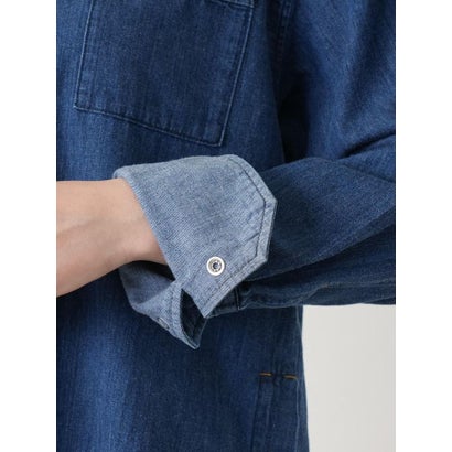 ワンポケットデニムシャツ【L JEANS】 （ブルー系）｜詳細画像