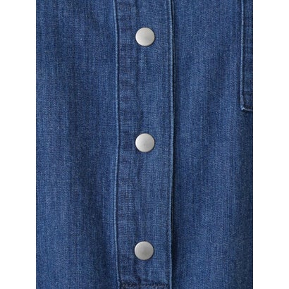ワンポケットデニムシャツ【L JEANS】 （ブルー系）｜詳細画像