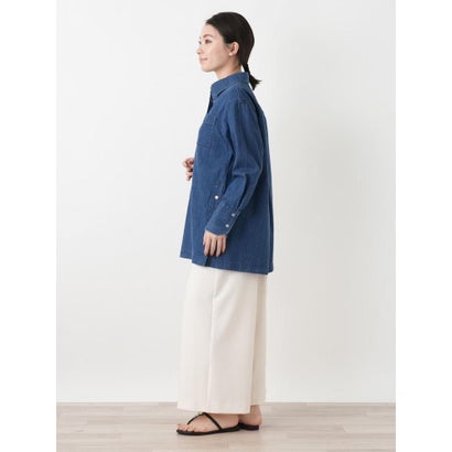 ワンポケットデニムシャツ【L JEANS】 （ブルー系）｜詳細画像