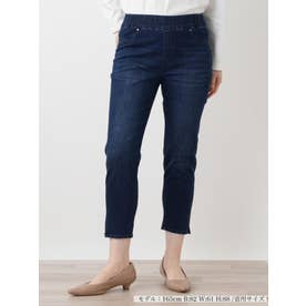 クロップドデニムパンツ【L JEANS】 （ブルー系）