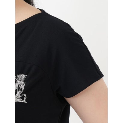 刺繍クルーネックTシャツ （ネイビー）｜詳細画像
