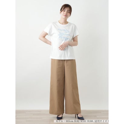 レリアン Leilian ロゴデザインTシャツ （アイボリー）｜詳細画像