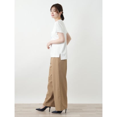 レリアン Leilian ロゴデザインTシャツ （アイボリー）｜詳細画像