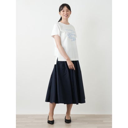 レリアン Leilian ロゴデザインTシャツ （アイボリー）｜詳細画像