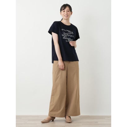 レリアン Leilian ロゴデザインTシャツ （アイボリー）｜詳細画像