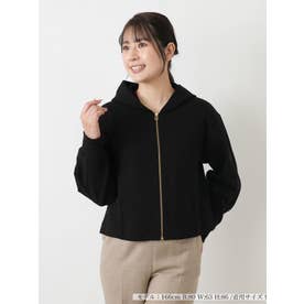 ストレッチジップアップパーカ （ブラック）