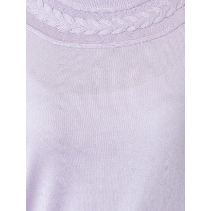 レリアン Leilian ケーブル編みクルーネックニット【ROCHAS Premiere】 （ミントグリーン）｜詳細画像
