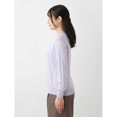 レリアン Leilian ケーブル編みクルーネックニット【ROCHAS Premiere】 （ミントグリーン）｜詳細画像