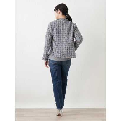 ツイードノーカラージャケット【ROCHAS Premiere】 （グレー系）｜詳細画像