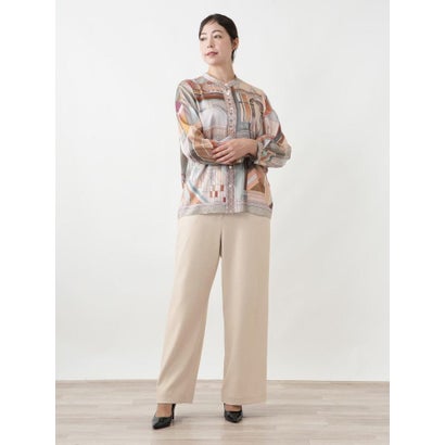 レリアンプラスハウス Leilian PLUS HOUSE ストレッチパンツ【ROCHAS Premiere】 （ベージュ）｜詳細画像