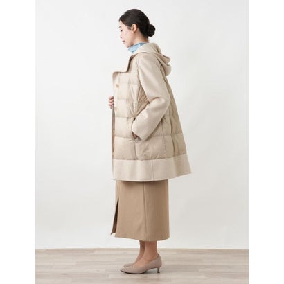 レリアンプラスハウス Leilian PLUS HOUSE ドッキングダウンコート【ROCHAS Premiere】 （ベージュ）｜詳細画像
