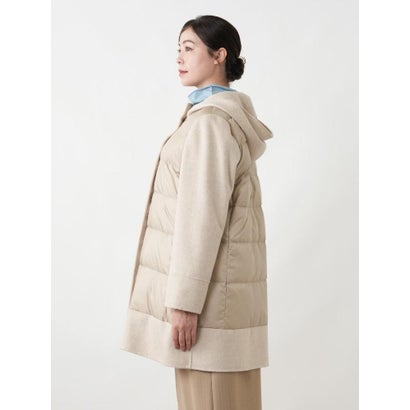 レリアンプラスハウス Leilian PLUS HOUSE ドッキングダウンコート【ROCHAS Premiere】 （ベージュ）｜詳細画像