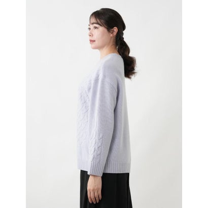 レリアンプラスハウス Leilian PLUS HOUSE プルオーバーニット【ROCHAS Premiere】 （ライラック）｜詳細画像