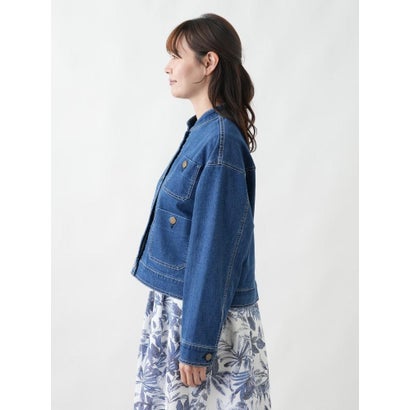 【店頭人気】デニムジャケット【L JEANS】 （ネイビー系）｜詳細画像