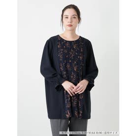 ブラウス【Leilian WHITE LABEL】 （ネイビー系）