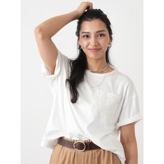 Tシャツ【ROCHAS Premiere】 （アイボリー）