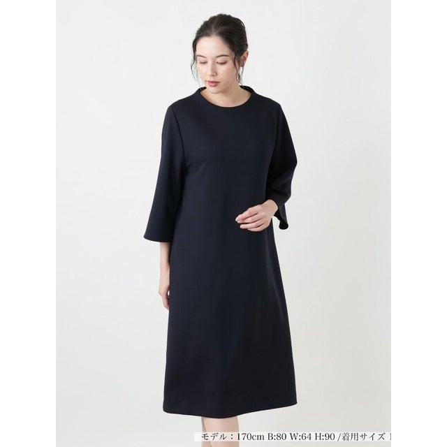 ワンピース【Leilian WHITE LABEL】 （ネイビー）