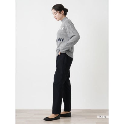 レリアンプラスハウス Leilian PLUS HOUSE 【店頭人気】あったかスリムパンツ （ネイビー）｜詳細画像
