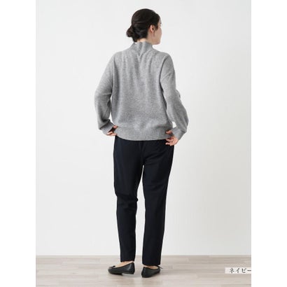 レリアンプラスハウス Leilian PLUS HOUSE 【店頭人気】あったかスリムパンツ （ネイビー）｜詳細画像